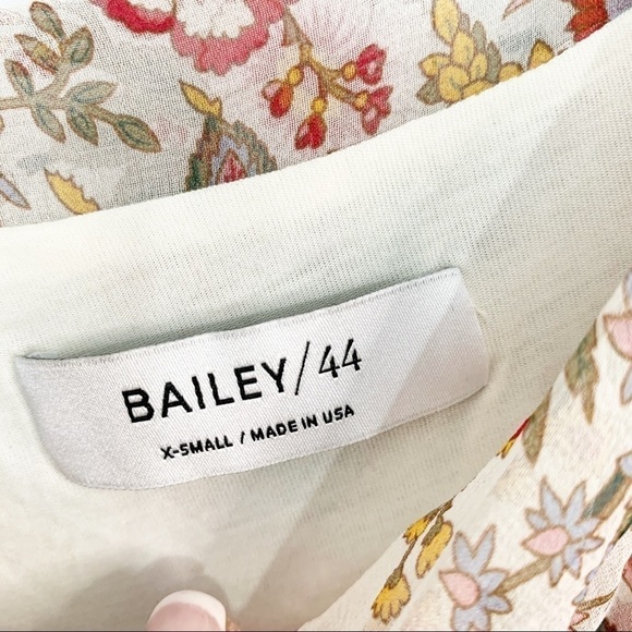 BAILEY 44 TALK TO ME Floral Print Silk Blouse - Picture 6 of 8